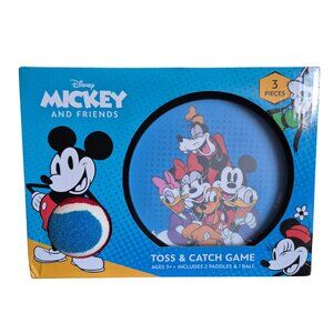 Disney Mickey & Friends Toss & Catch Game Set – 3 Pieces | New